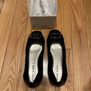 Anne Klein Black Flats